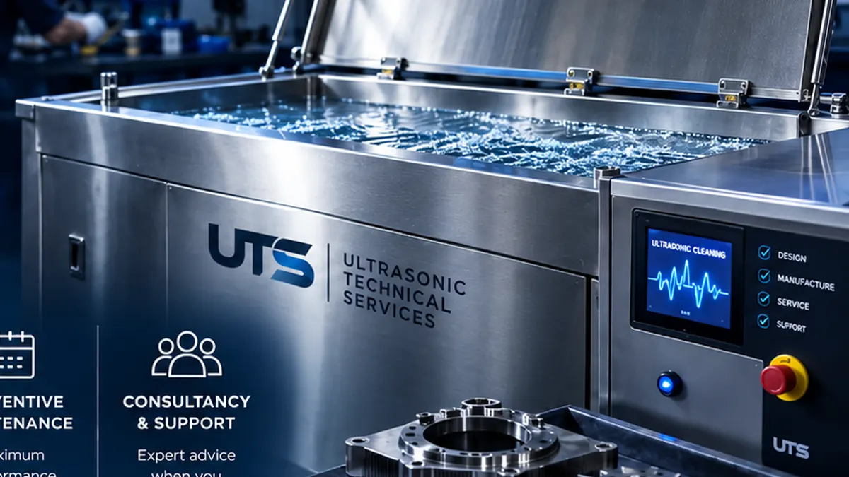 Industrial ultrasonic cleaning equipment illustrating a system refurbishment project